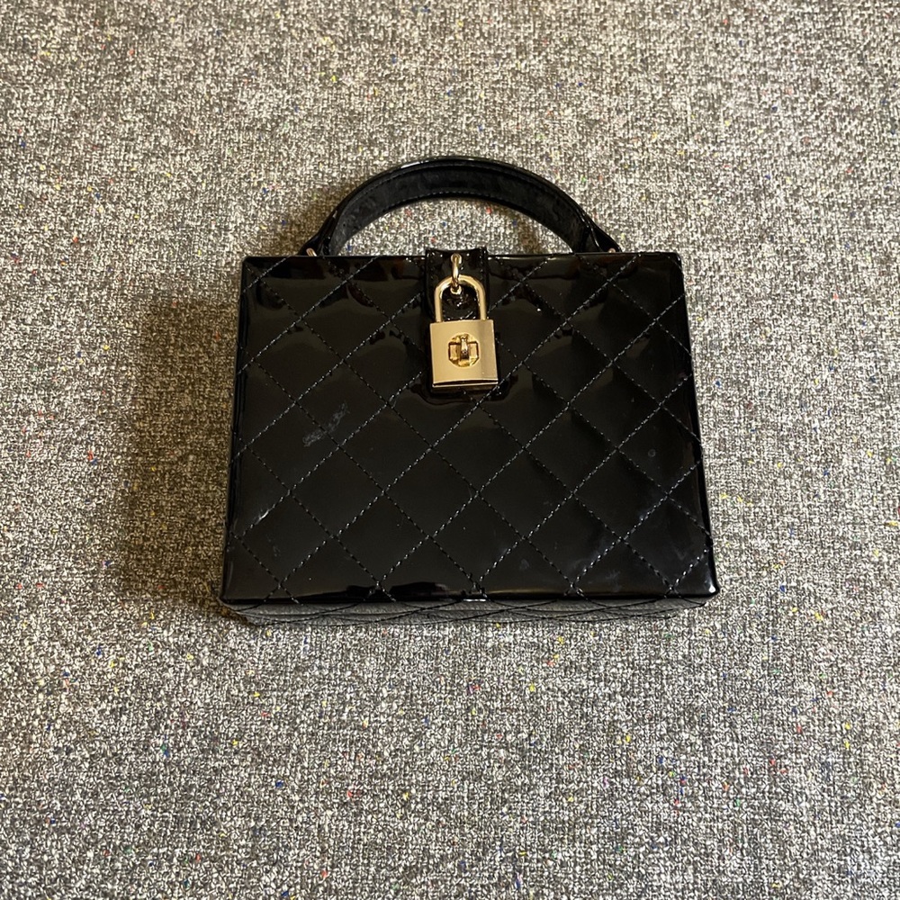 Black square bag